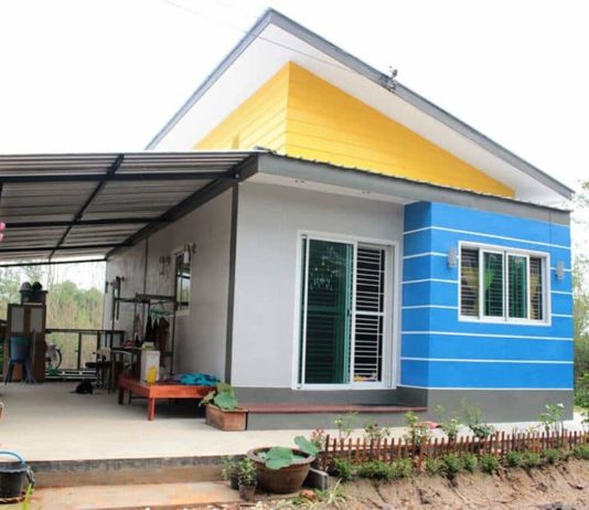 อวดบ้านหลังน้อย สไตล์โมเดิร์น ในงบ 450,000 บาท