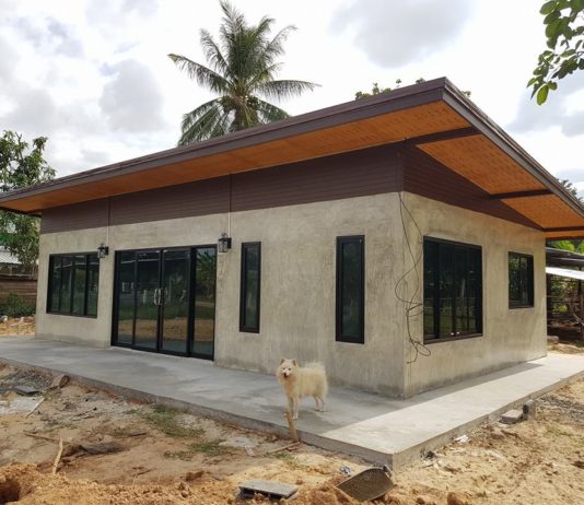 สวยและถูกมาก! แบบบ้านปูนเปื่อย 2 ห้องนอน 1 ห้องน้ำ เพียง 230,000 เท่านั้น