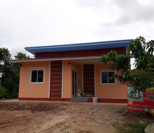บ้านโมเดิร์นชั้นเดียว 3 ห้องนอน 2 ห้องน้ำ งบก่อสร้าง 750,000 บาท
