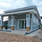 บ้านพักอาศัยชั้นเดียวสไตล์ Modern ขนาด 2 ห้องนอน 1 ห้องน้ำ งบ 550,000 บาท