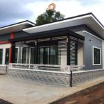 แบบบ้านแนวโมเดิร์นชั้นเดียว ขนาด 3 ห้องนอน พื้นที่ใช้สร้อยประมาณ 146 ตรม.
