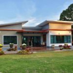 บ้านชั้นเดียวสไตล์โมเดิร์น พร้อมระเบียงกว้างๆ 3 ห้องนอน 2 ห้องน้ำ