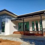 บ้านสไตล์โมเดิร์นชั้นเดียว งบก่อสร้าง 7.5 แสน พื้นที่ใชสอย 100 ตรม.