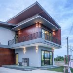 บ้านโมเดริ์นสองชั้นสวย ขนาด 4 ห้องนอน พื้นที่ใช้สอย 163 ตรม