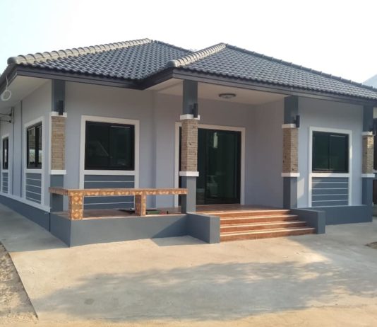 บ้านพักอาศัยชั้นเดียว 3 ห้องนอน งบก่อสร้าง 800,000 บาท