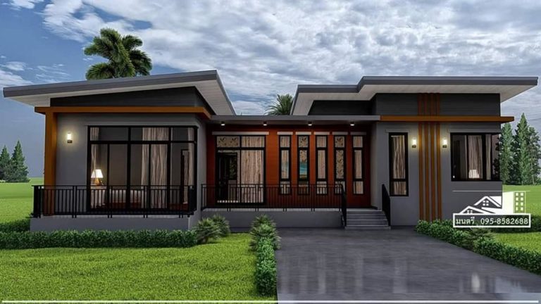 บ้านโมเดิร์นสวยทันสมัย 3 ห้องนอน 2 ห้องน้ำ พื้นที่ใช้สอย 150 ตารางเมตร ...