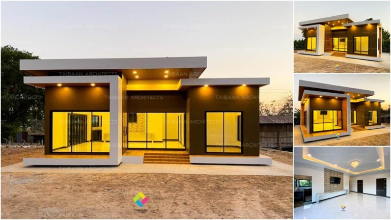 บ้านพักอาศัยชั้นเดียว 3 ห้องนอน 1 ห้องน้ำ สไตล์โมเดิร์นสวยทันสมัย | ดู ...