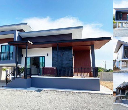 บ้านแนวโมเดิร์นชั้นครึ่ง 3 ห้องนอน 2 ห้องน้ำ พื้นที่ใช้สอย 187 ตร.ม.