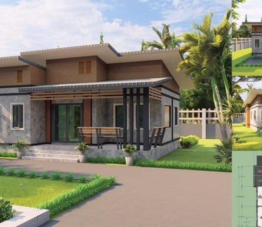 แบบบ้านโมเดิร์นลอฟท์ 3 ห้องนอน 2 ห้องน้ำ ฟังก์ชั้นครบครัน