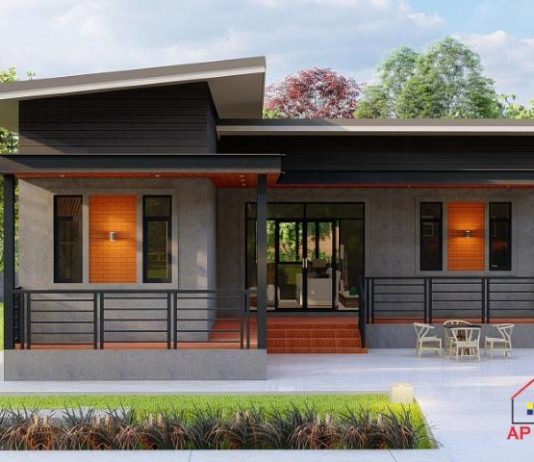 แบบบ้านโมเดิร์นแนวลอทฟ์ 2 ห้องนอน 1 ห้องน้ำ ฟังก์ชั้นครบงบน้อย